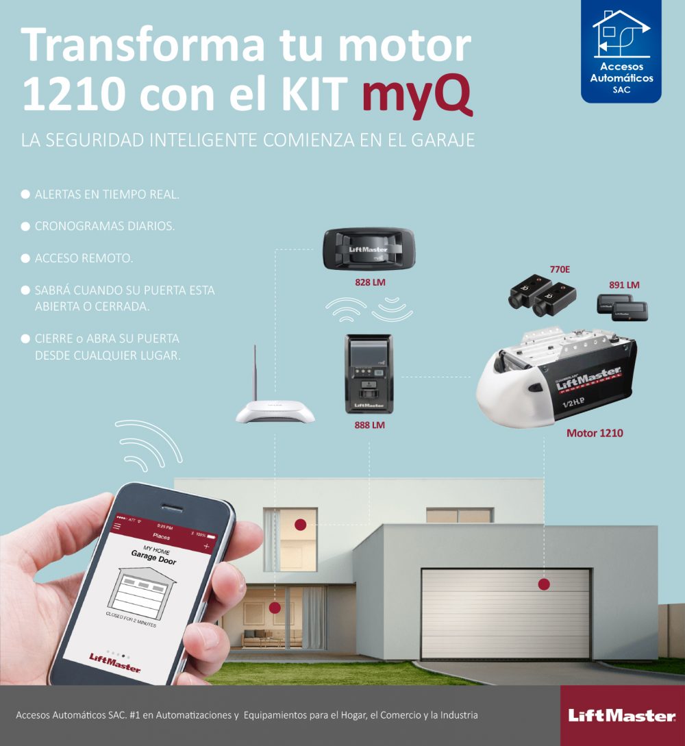 kit myq 1210 accesos automaticos sac - liftmaster